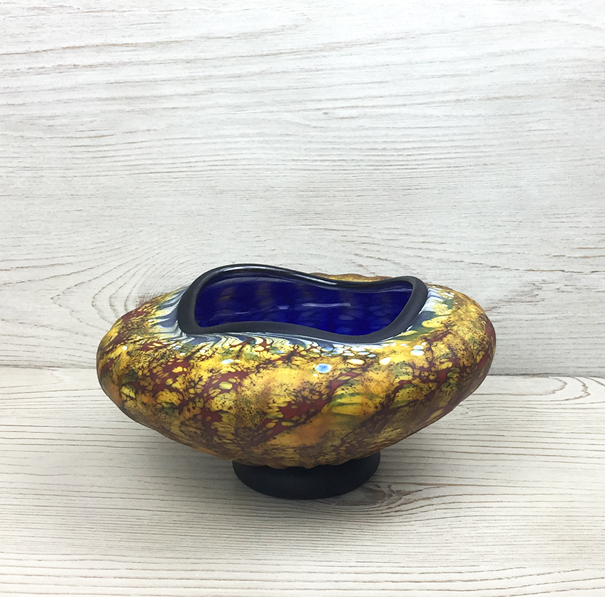 Small Primitive Bowl, Cobalt