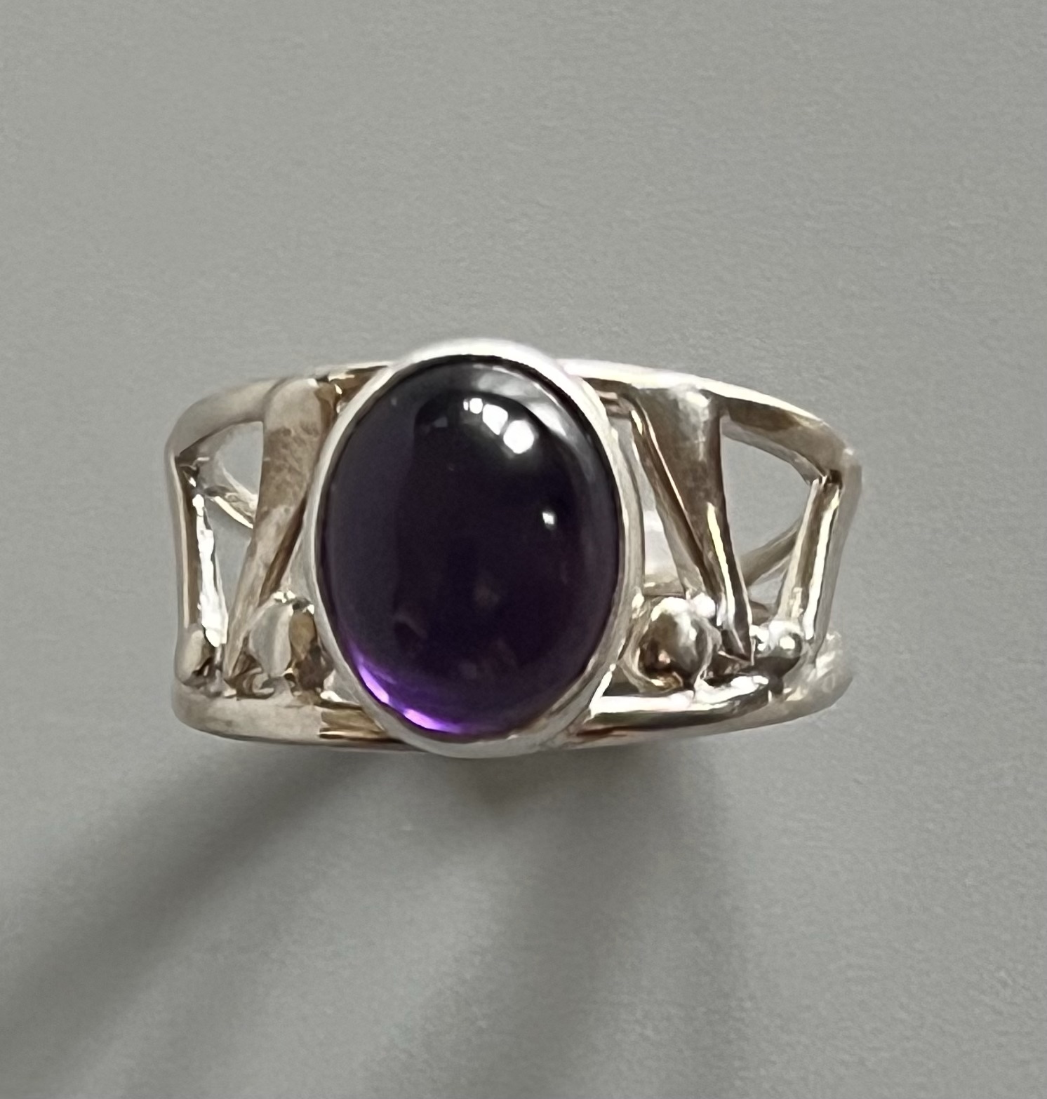 Image of Sterling Silver Amethyst Ring, Size 7 by Catherine Laing