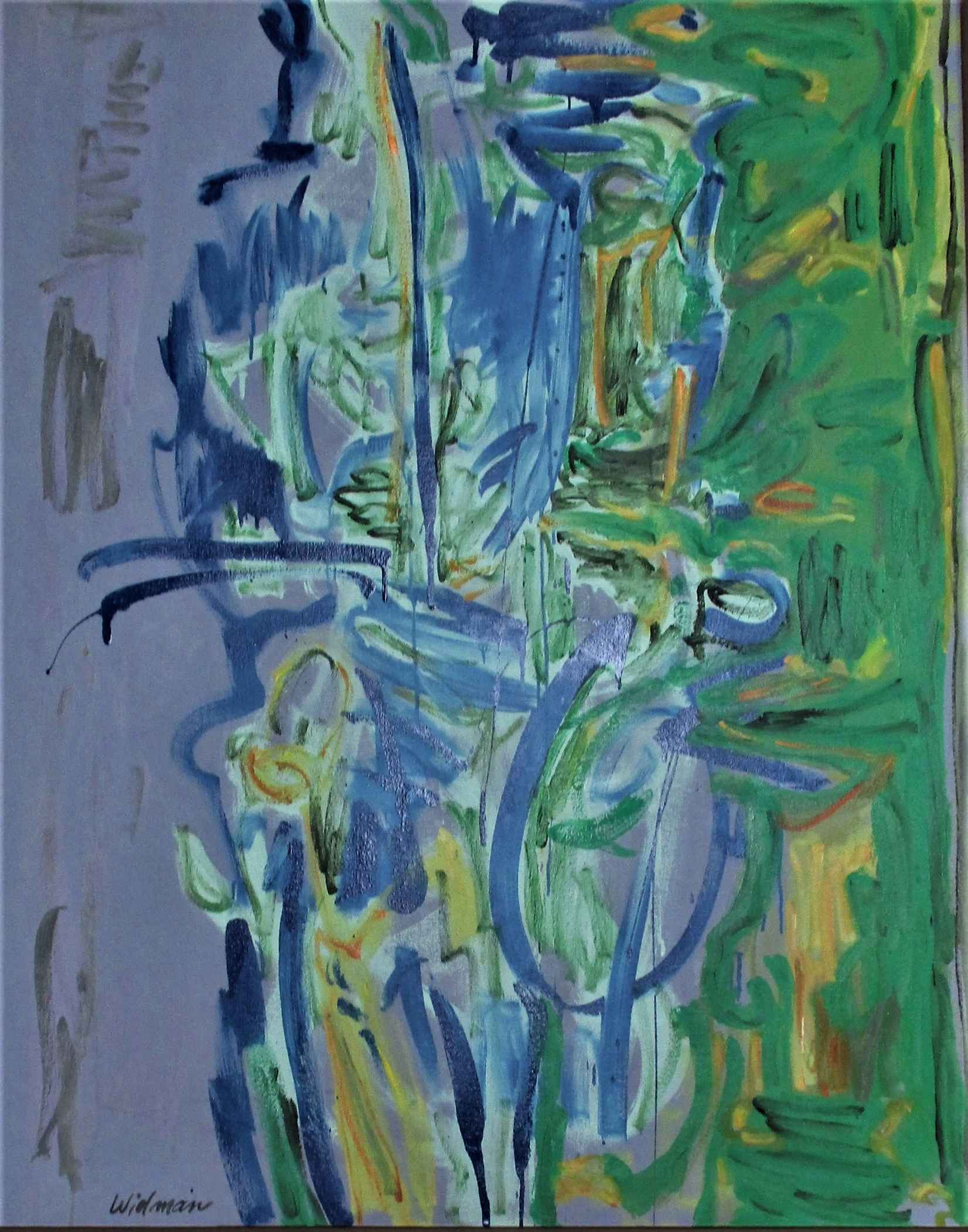Green Abstract by  Harry Widman - Masterpiece Online